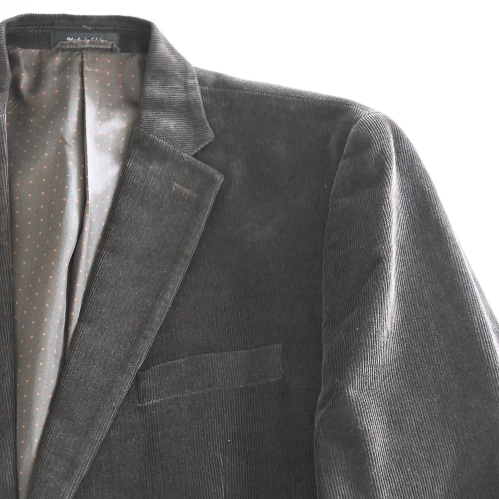 Chaps Ralph‎ Lauren 44L Brown Corduroy Mens Blazer Suit Jacket Sport Coat